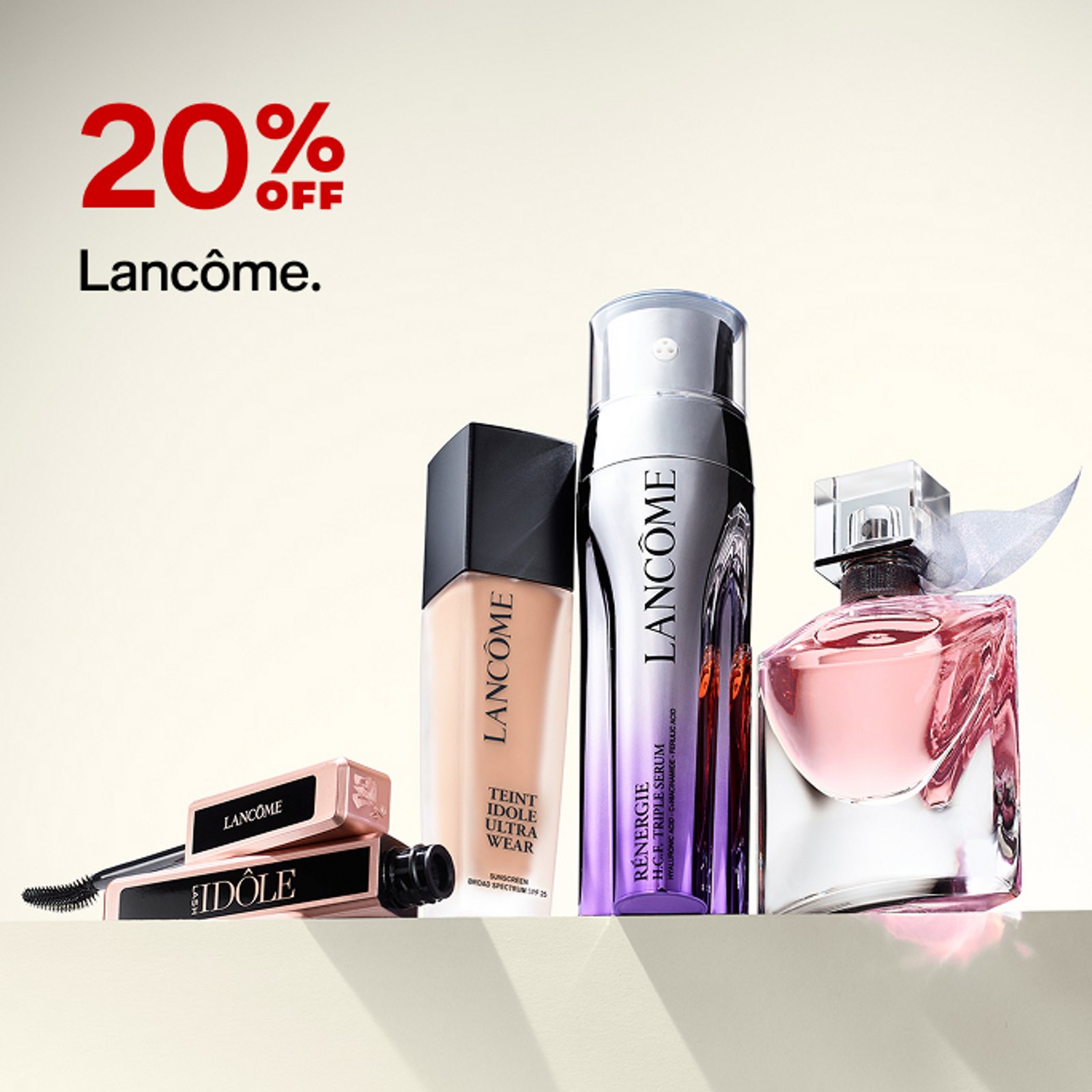 20% off Lancome